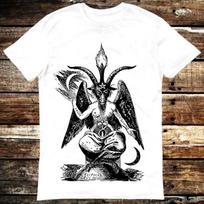 Baphomet of Eliphas Levi Sabbatic Goat Of Mendes Occult T  Shirt 6297 L