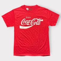 Coca-Cola Mens Graphic T- Shirt Red Heather Distressed Logo 20321 Size Medium NEW L