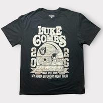 Luke Combs Las Vegas Raiders T- Shirt My Kinda Saturday Night Tour 2026 Black L 4XL