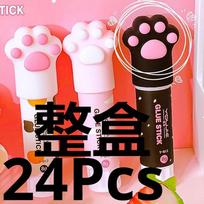 wholesale 24Pcs Cat paw Glue Stick for School Office Supply Adhesives Glue DIY Hand Work Solid Color Glue Stick Stationery gift