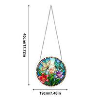 19cm Acrylic Suncatcher 2D flat Stained Animal Puzzle Butterfly Cat Window Decoration Art Hanging Ornament for Home Wall Living