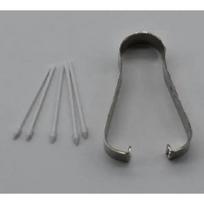 5pcs Tablet Touch Stylus S Pen Head Nib Tips For Samsung Galaxy Tab S6 T860 T865 / S6 Lite P610 P615 / S7 FE T730 T735 with Clip balta