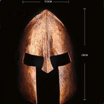 Stunning Spartan Warrior 300 Mask Golden Gladiator Helmet For Halloween Decorations