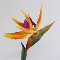 Vestuvių dekoras Strelitzia Reginae Rojaus paukštė Dirbtinė gėlė oranžinė