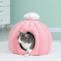 Pet Cactus Ball Cat Litter Small and Medium-sized Cat Litter Dog Kennel Four Seasons Universal Pet Sleeping Mat Semi-closed Soft Cat Litter 38*33cm