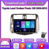 Android Carplay Car Radio Multimidia Vaizdo grotuvas Navigacijos GPS skirtas Toyota Land Cruiser Prado 150 2009-2013 2din Head Unit 2+32GB 1+16GB