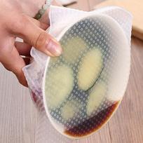 4PCS Multifunctional Food Fresh Keeping Saran Wrap Kitchen Tools Reusable Silicone Food Wraps Seal Cover Stretch