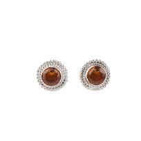 Citrine Gemstone 925 Sterling Silver Jewelry Handmade Women Stud Earrings 0.5  EE-128-1