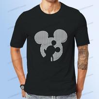 Streetwear Vyriški marškinėliai Disney Pelėnas Mikis Mada 2025 Nauji Y2k Vaikų drabužiai 110-6XL Oversize Vasariniai 3D spausdinimas Anime Vasara S