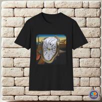 Salvador Dali Meltng Clock Silhouette Unisex T-Shirt S