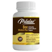 Pslalae pure bee venom extract capsules, containing glucosamine, relieve joint pain, suitable for both men and women. 120