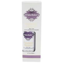 Fake bake flavless mousse self -tanner in foam with glove for application
