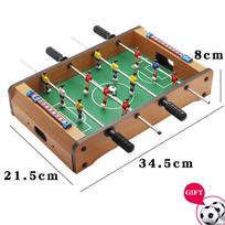 Foosball Table Easily Assemble Wooden Soccer Games Table Top Footballs Indoor Game Set for Room, Parties, Family Sport Kids Gift 260319