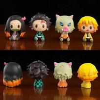 Anime 4Pcs/Set Figure Nezuko Tanjirou Zenitsu Mini Figurine Action Figure Pvc Model Doll Collection Toy Gift Kids