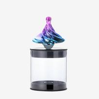 Powered Wind Gyro Decompression Toy Vibrant Multi-Colored Wind Blown Gyro Fidget Adult Desk Top Stress Easing Toys For Birthday Xmas Gift