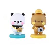 Bubu Cute Dudu Panda Bear Doll Cartoon Yier Bubu Souvenir Cute Kawaii Small Gift Miniatures Animal Toy Home Decoration Birthday Gift