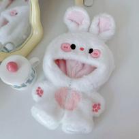 Plush 20Cm Doll Clothes Animal Onesie Outfit Cute Fox  Bunny Costume For 20Cm Cotton Dolls Universal Doll Clothes Accessories only clothes