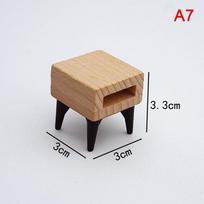 Dollhouse 112 Miniature Mini Realistic-Looking Wooden Cabinet Lockers Tv Cabinet With Drawer Living Room Bookcase Furniture Model Toy