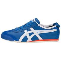 Onitsuka Tiger Mexico 66 Daily Sports Shock Absorption Non-Slip Wear-Resistant Low-Top Lifestyle Casual Shoes Unisex sneaker Blue White D4J2L-4201 37