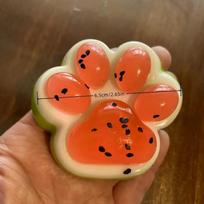 Cat Watermelon Paw Squeeze Pinch Slow Rising Realistic Paw Design Fun Suitable For Valentine'S Day/Birthday Gifts