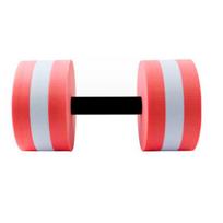 1/2Pcs Water Dumbbell Swimming Pool Fitness Aquatic Weights Weight Loss EVA Foam Aerobic Exercise Barbell Workout Equipment 1pc raudona