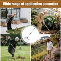 Rake For Leaves Landscape Rake With 21 Metal Tines Leaf Collection Yard Tools For Leaf Lawn Care Gardening Dethatching Cleaning China Mainland