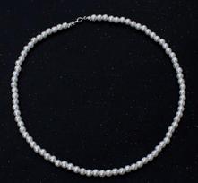 Perlų vėrinys vyrams, Modernus perlų vėrinys, Vyriškas vėrinys perlų papuošalai, Dovana vyrams moterims 45cm gray