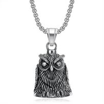 2026 Retro Locomotive Feng Shui Drill Owl Motorcycle Ride Lucky Bell 60CM