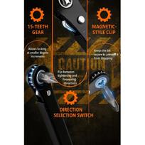 Right Angle Screwdriver Set T25, Mini Ratcheting 90 Degree Offset Wrench Kit, Pocket Tool for DIY Repair, Low Profile Bit Socket