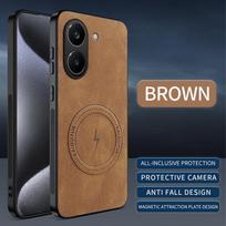 Leather Texture Wireless Charging Magnetic Case For Xiaomi Poco X8 Pro Max PocoX8ProMax PocoX8Pro G ShockProof Phone Cover Poco X8 Pro