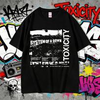 2025 System of A Down Toxicity Album Graphic Men Women Gothic Rock Oversized Streetwear Mens 90s Alternative Metal Tshirts S įvairiaspalvis