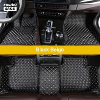 CUWEUSANG Custom Car Floor Mats For Porsche Taycan 2019-2023 Auto Carpets Foot Coche Accessorie 2019-2023 Taycan