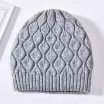 Jxwatcher Women Winter Hat Real Fur Pompom Angora Knitted Wool Beanie Fashion Casual Outdoor Thick Ladies Warm Fur Ball Hats New šviesiai pilka spalva