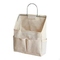 Hanging Organizer Bag Basket with Multiple Compartments And Waterproof Structure for White Gray