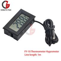 Mini LCD Digital Thermometer Hygrometer Indoor Embedded Temperature Sensor Electronic Temperature and Humidity Meter Monitor