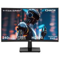 TITAN ARMY C24A1H žaidimų monitorius, 23,6 colio 1500R išlenktas VA ekranas, 1920*1080, 240Hz