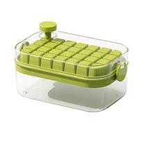 New Sealed Silicone Ice Cube Mold Multi-compartment Easy To Unmold Ice Cube Box Large Capacity Household Ice Cube Maker žalia