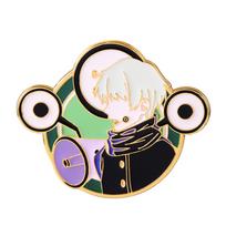 Jujutsu Kaisen Gojo Satoru Ryomen Sukuna Cosplay Brooch Badge Prop Anime Chain Metal Man Woman Pin Props Cartoon Accessories