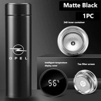 For Opel Car Cup Holder Insulated Flask Stainless Steel Auto Travel Thermos OPC Astra J H G K Insignia Corsa D B E Mokka Vectra