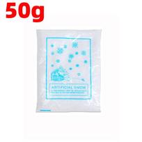 50/200g Christmas Fake Snow Powder Plastic Dry Snow Christmas New Year Party Home Decoration DIY Xmas Tree Winter Scene Prop