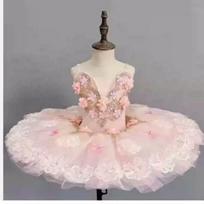 Girls' Performance Stage Dream Performance Costume Tutu 100cm rožinė