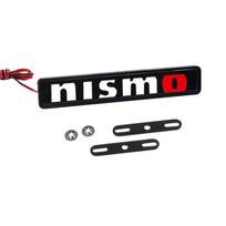 1Pc Car Decorative Light LED Front Hood Grille Emblem Badge Decor for Nismo Nissan Juke Tiida Teana GTR 350Z 370Z 240SX Fairlady