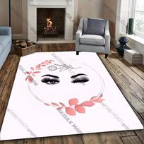 Elegant Pink theme Rug for Living Spaces carpet for home sofa bedroom, gift mat for kids and adults 40cm x 60cm
