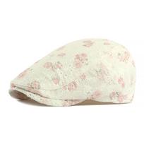Summer Breathable Flower Beret Women Ethnic Retro Cap Forward Cap rožinė