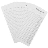 12 Pcs Reading Log Bookmark Tracker Library Card Bookmarks Literary Gifts School Supplies Reading Accessories Book Lover Marks balta