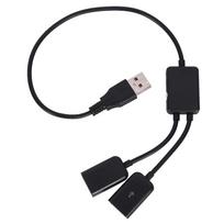 1pc USB Male To Dual USB Female Male To USB Female OTG Adapter Extension Splitter USB Converter Hubs juoda