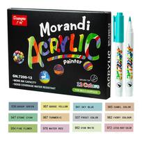60 Colors Acrylic Paint Pens Brush Marker Pen for Rock Painting, Stone, Ceramic, Glass, Wood, Canvas ,DIY Art Making Supplies