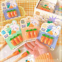 kawaii stationery items pencil stopper pencil toppers Pencil protector cap cute carrot Pencil cap pencil cover pen cap