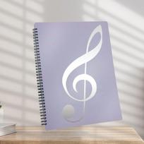 Flexible Multi-layer Music Score Folder Detachable 40 Pages Piano Music Score Folder Fits Letter Size Writable violetinė