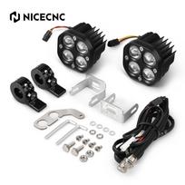 Motorcycle Led Fog Lights Spotlights For Yamaha Tenere 700/Xtz700 - Tenere700 T700 Auxiliary Light Mount Brackets Kit
